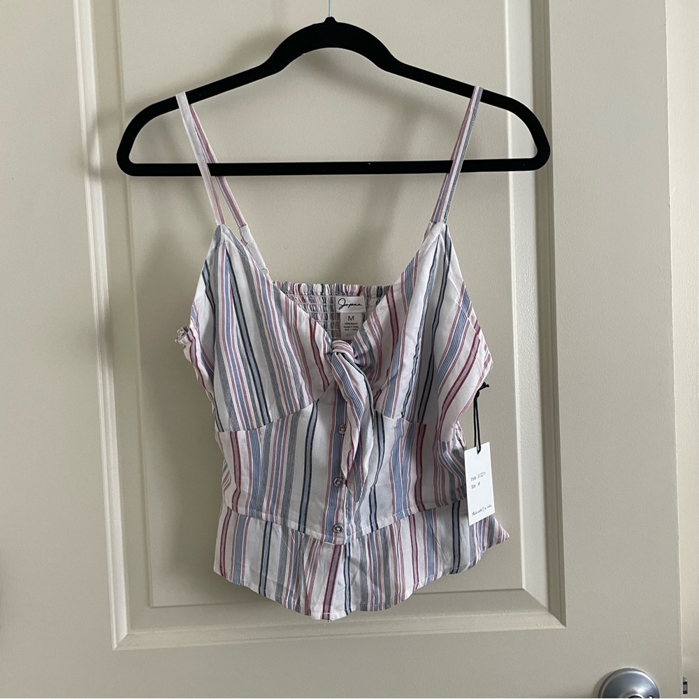 Japna striped cropped tank top